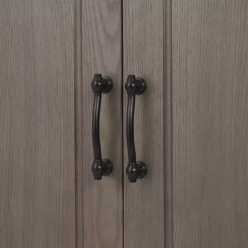 Mobiletto a 2 ante in rovere Salt con ripiano aperto, assemblaggio per 1 persona