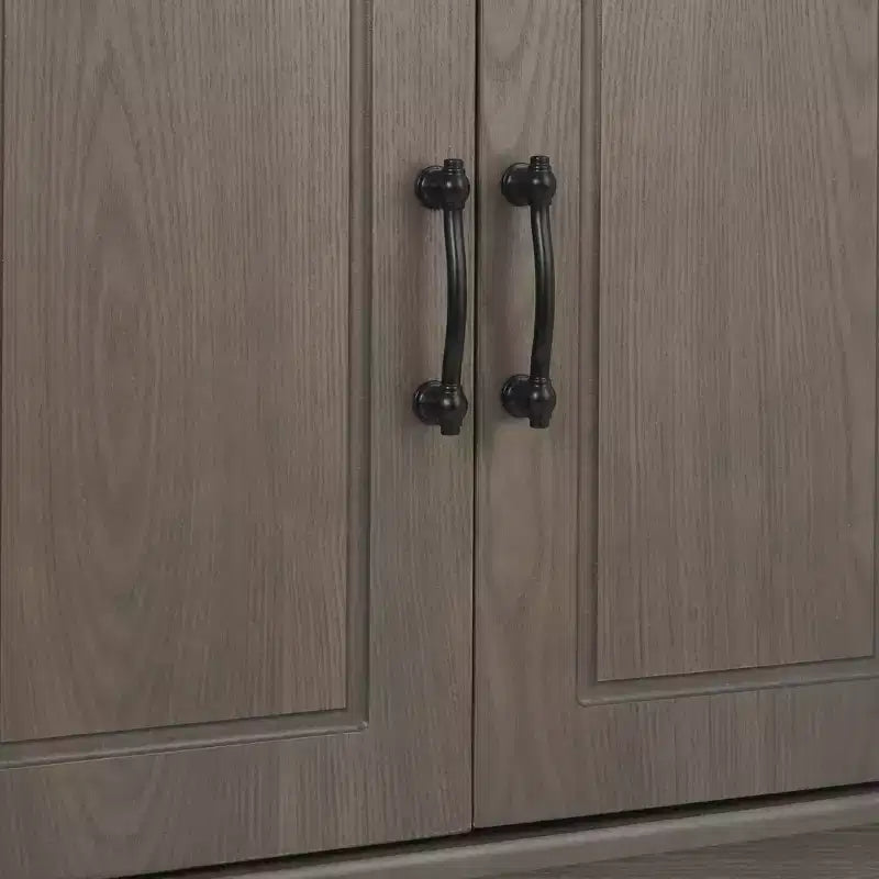 Mobiletto a 2 ante in rovere Salt con ripiano aperto, assemblaggio per 1 persona