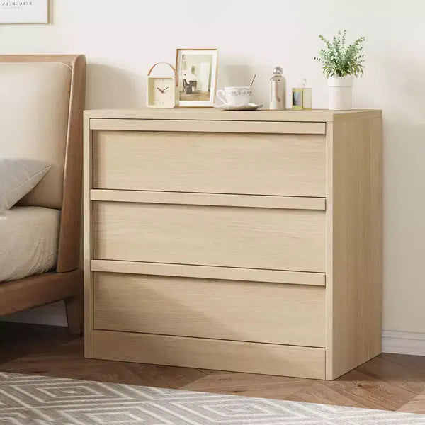 Comò a 3 o 4 cassetti naturale/bianco – Cassettiera in legno per camera da letto, cameretta e soggiorno
