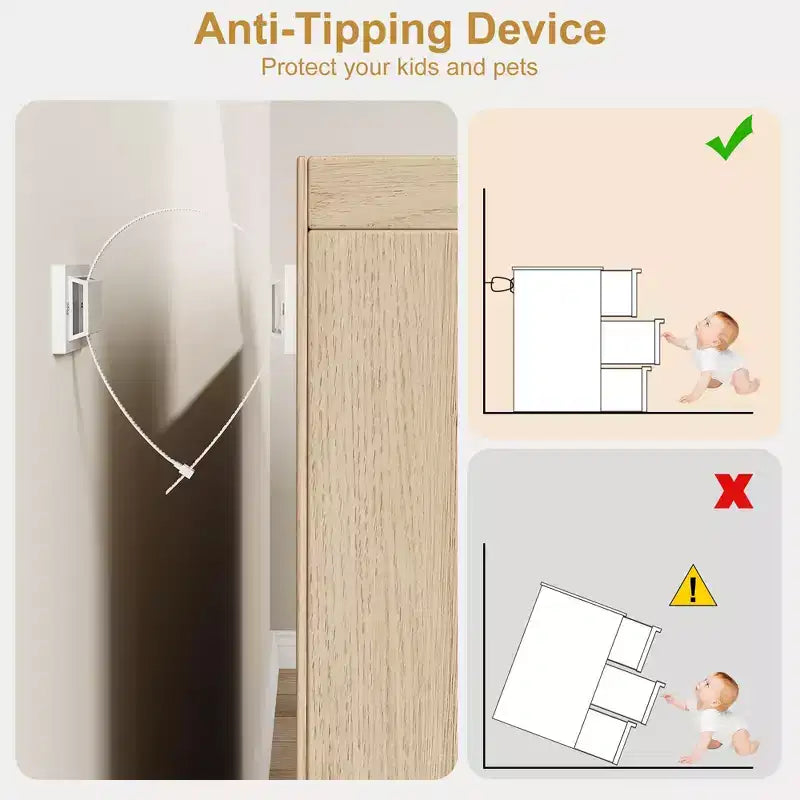Comò a 3 o 4 cassetti naturale/bianco – Cassettiera in legno per camera da letto, cameretta e soggiorno