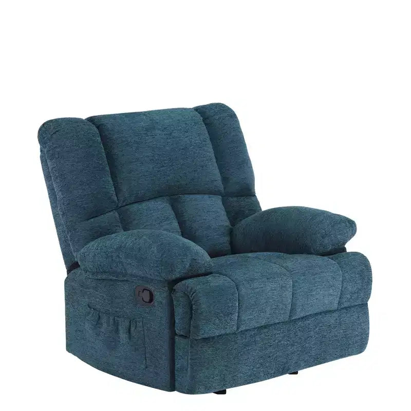 Poltrona reclinabile basculante oversize verde nerastro, monoposto