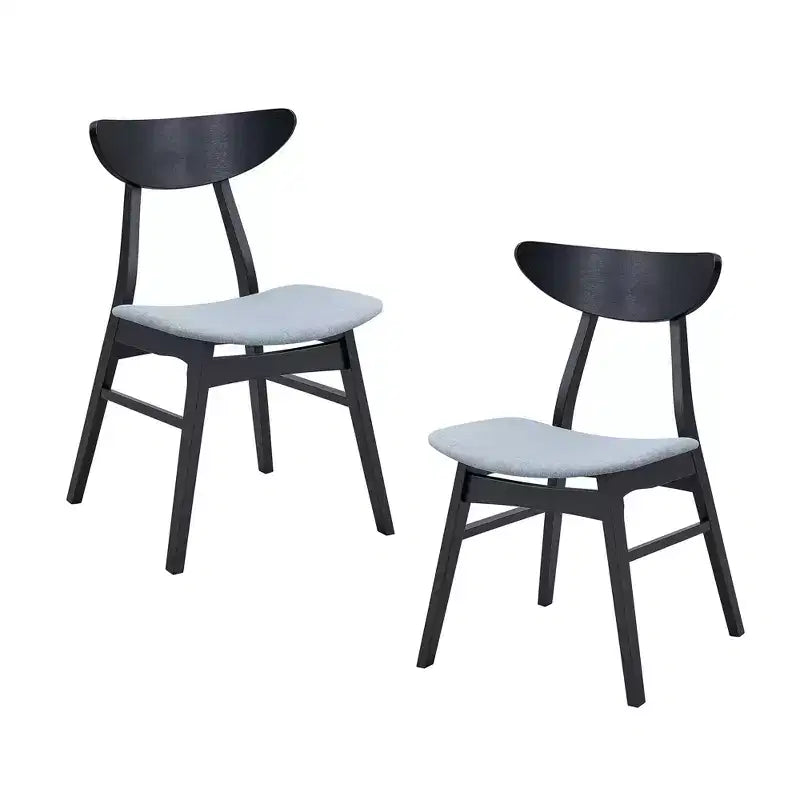 Sedia da pranzo moderna imbottita, set da 2