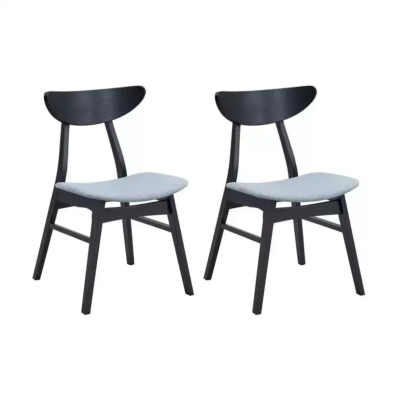 Sedia da pranzo moderna imbottita, set da 2