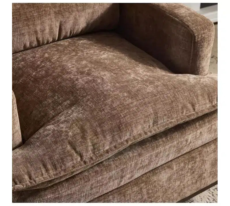 Poltrona girevole accentuale a botte in velluto beige/nero/marrone/verde scuro/azzurro, a sedile singolo