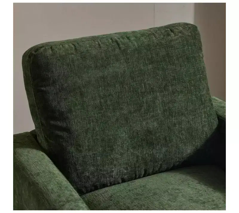 Poltrona girevole accentuale a botte in velluto beige/nero/marrone/verde scuro/azzurro, a sedile singolo
