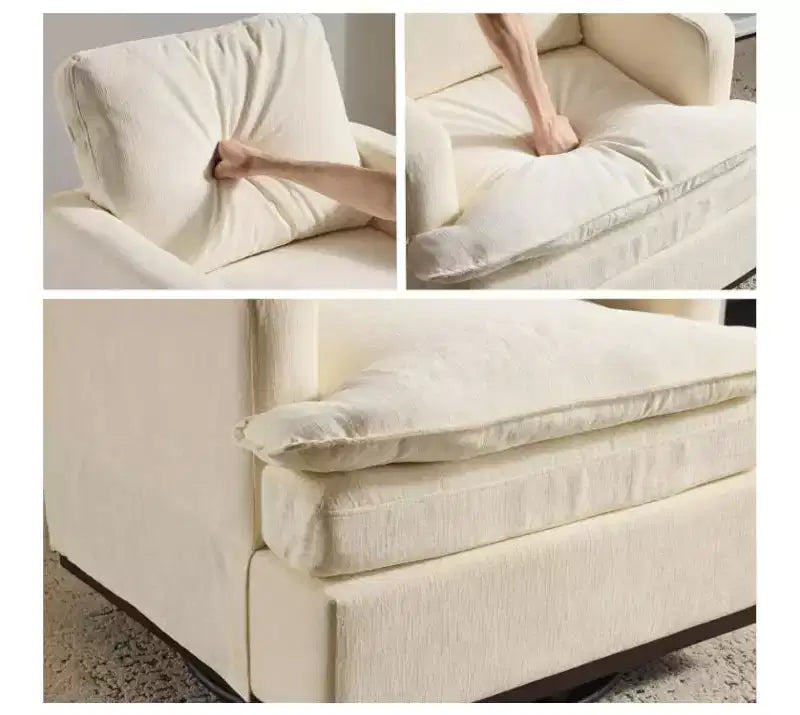 Poltrona girevole accentuale a botte in velluto beige/nero/marrone/verde scuro/azzurro, a sedile singolo