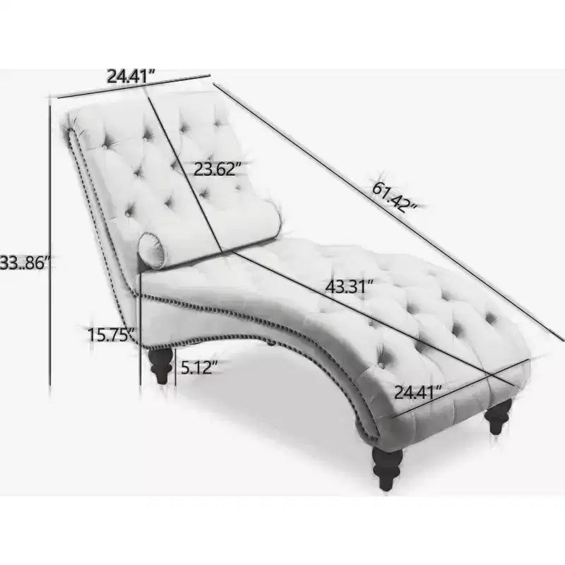 Chaise longue trapuntata in velluto nero / blu navy / rosso, senza braccioli, 1 posto