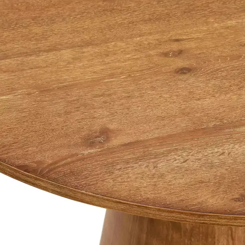 Set da pranzo rotondo da 5 pezzi color Driftwood e Tortora, 4 posti a sedere