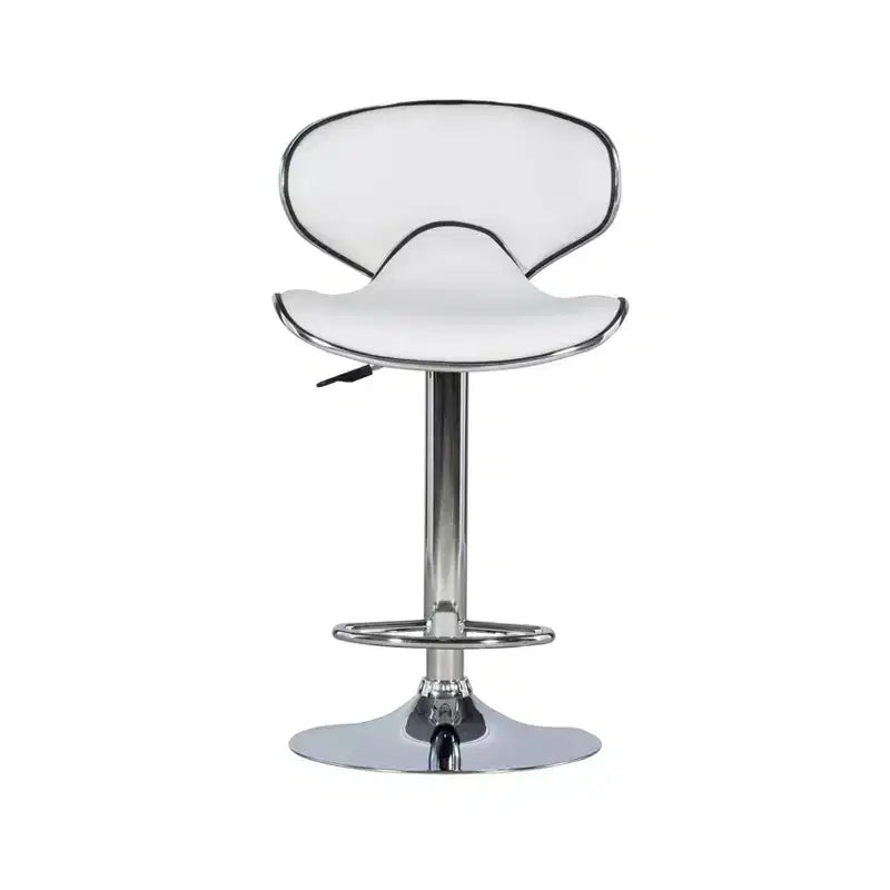 Sgabello da bar regolabile senza braccioli, grigio/bianco, 1 posto