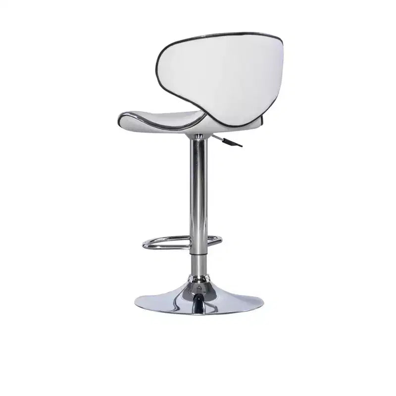 Sgabello da bar regolabile senza braccioli, grigio/bianco, 1 posto