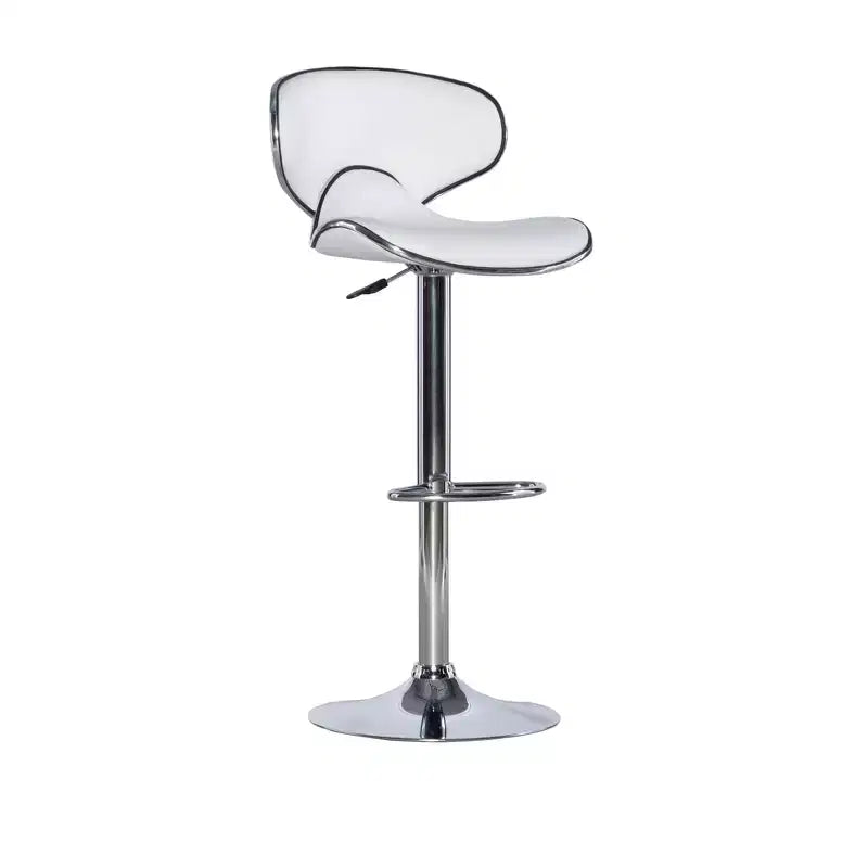 Sgabello da bar regolabile senza braccioli, grigio/bianco, 1 posto