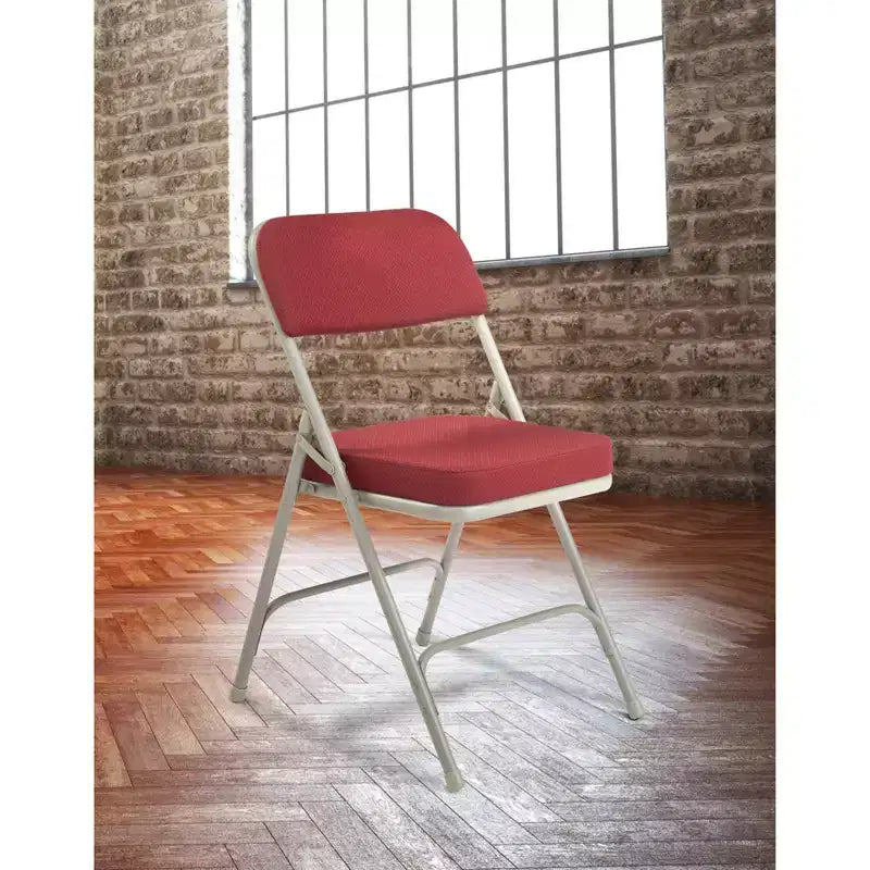 Sedia pieghevole imbottita senza braccioli in oro antico/bordeaux/grigio antracite/blu regale, set da 2