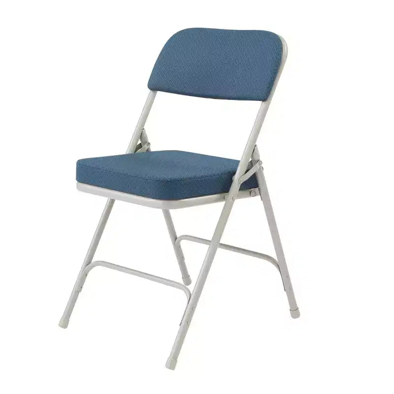 Sedia pieghevole imbottita senza braccioli in oro antico/bordeaux/grigio antracite/blu regale, set da 2