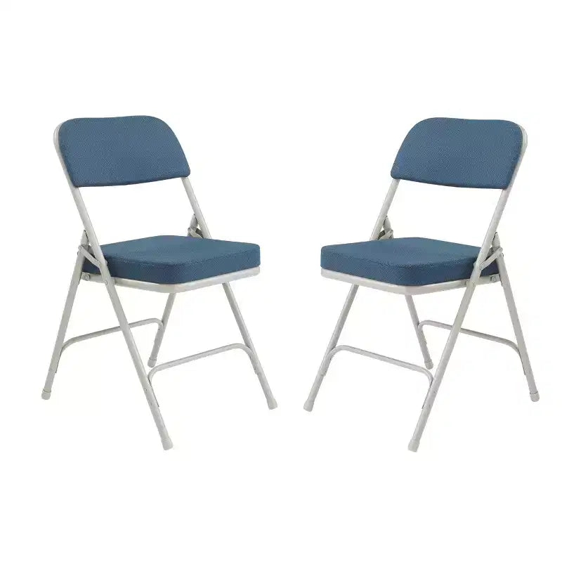 Sedia pieghevole imbottita senza braccioli in oro antico/bordeaux/grigio antracite/blu regale, set da 2
