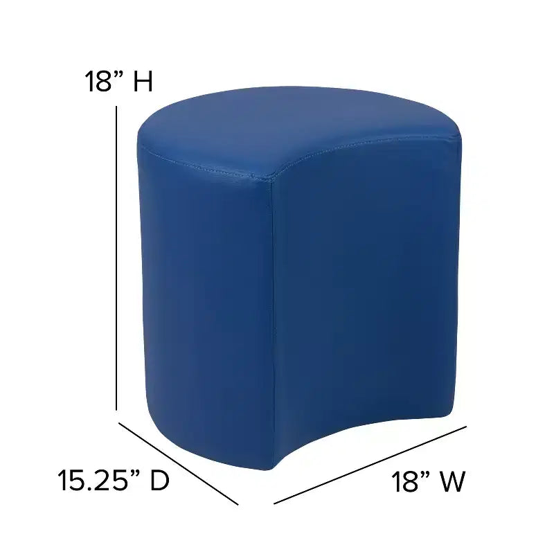 Pouf modulare a forma di luna, multicolore, seduta singola