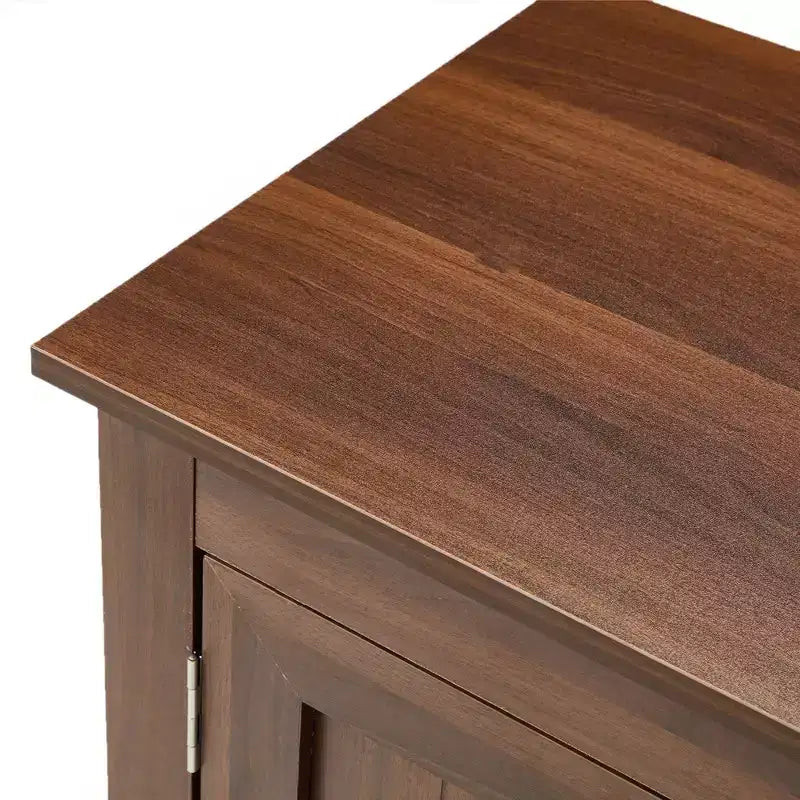 Mobile TV in Legno Marrone con Venature, Mobiletto Contenitore, Stile Unico
