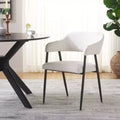 Sedia da pranzo Naoko - DCH1105 - Bianco/Nero - Safavieh