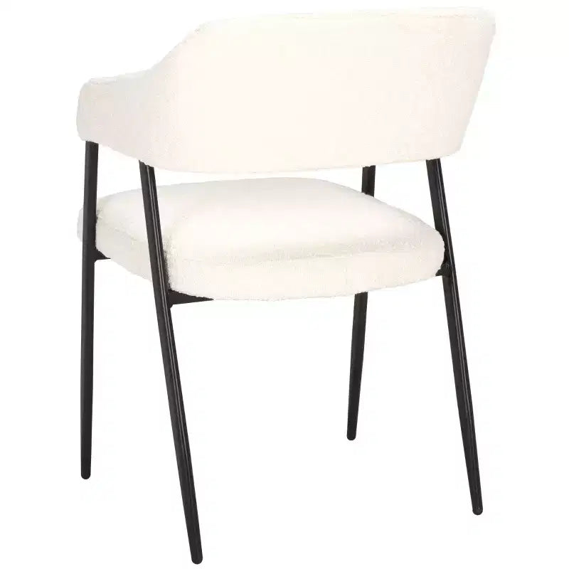 Sedia da pranzo Naoko - DCH1105 - Bianco/Nero - Safavieh