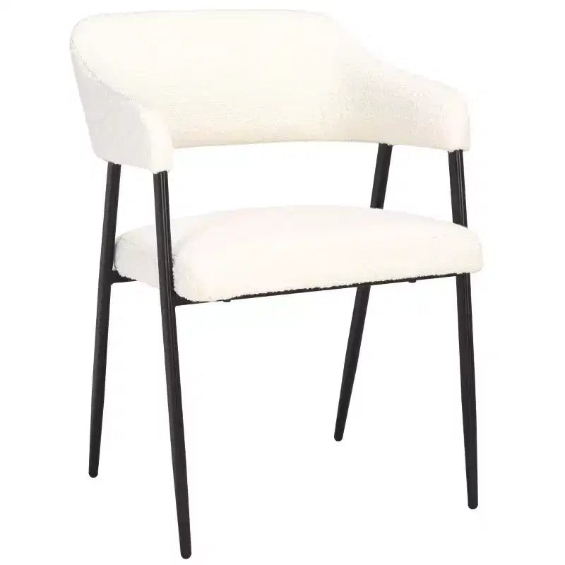Sedia da pranzo Naoko - DCH1105 - Bianco/Nero - Safavieh