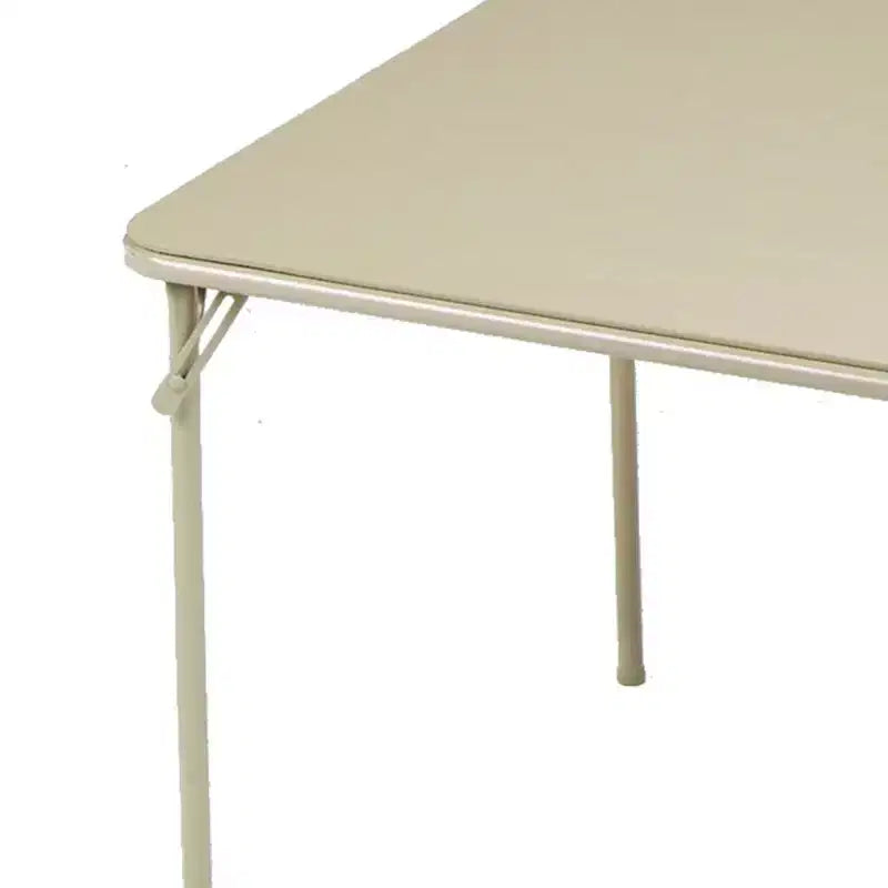 Tavolo pieghevole quadrato per 4, colore Buff/Cinnabar